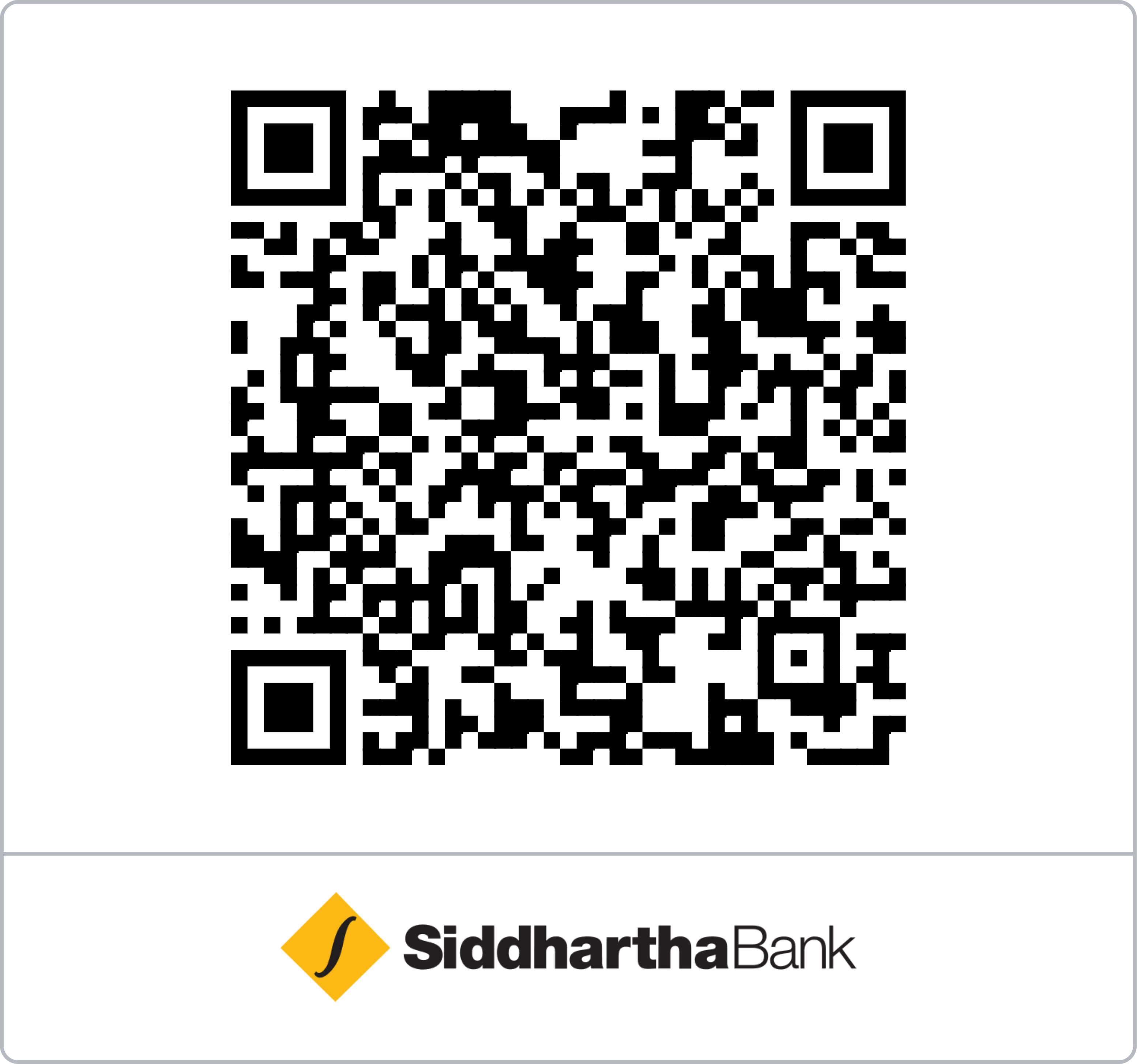 Siddhartha Bank QR Code