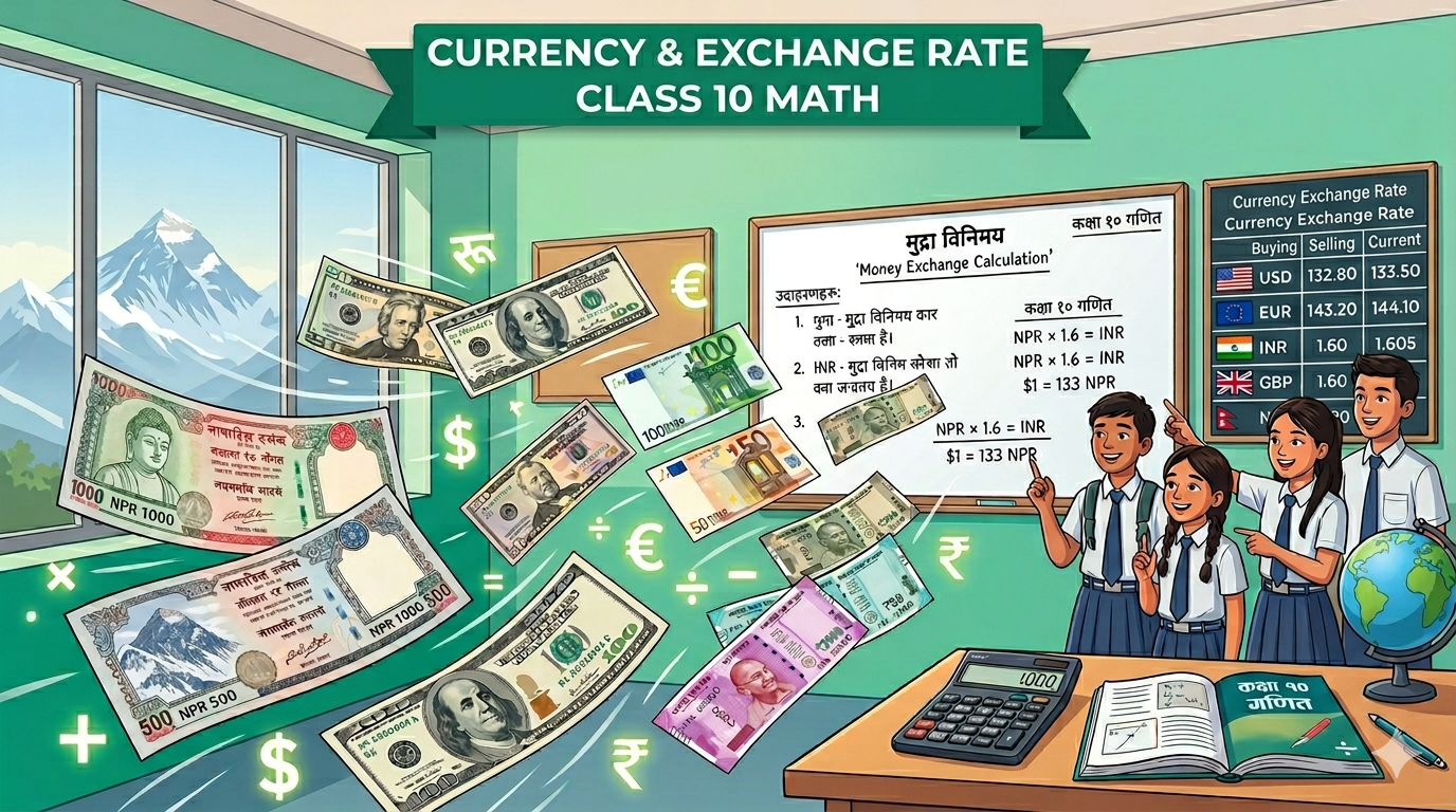 Currency and Exchange Rate Class 10 Mathematics | SEE Notes, Formulas, PPTX & Solved Questions